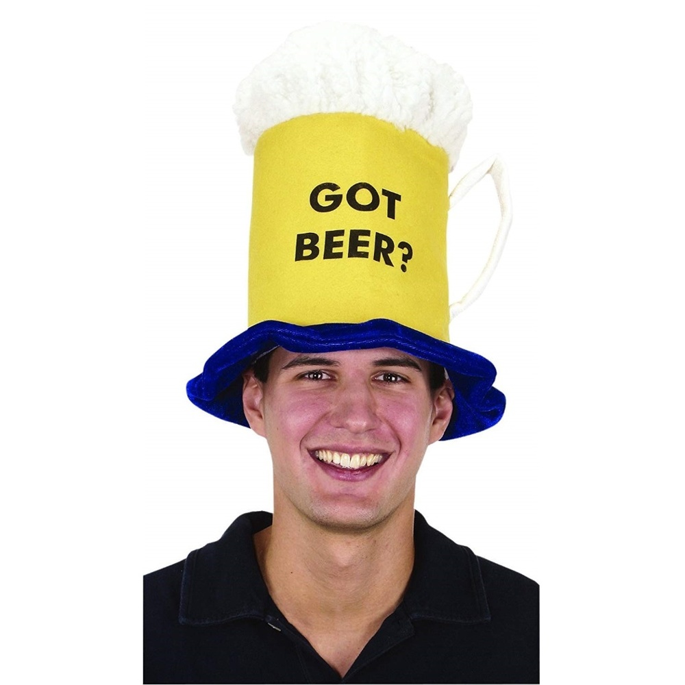 Got Beer? Jacobson Hat Company Men's Mug Hat Costume NWT